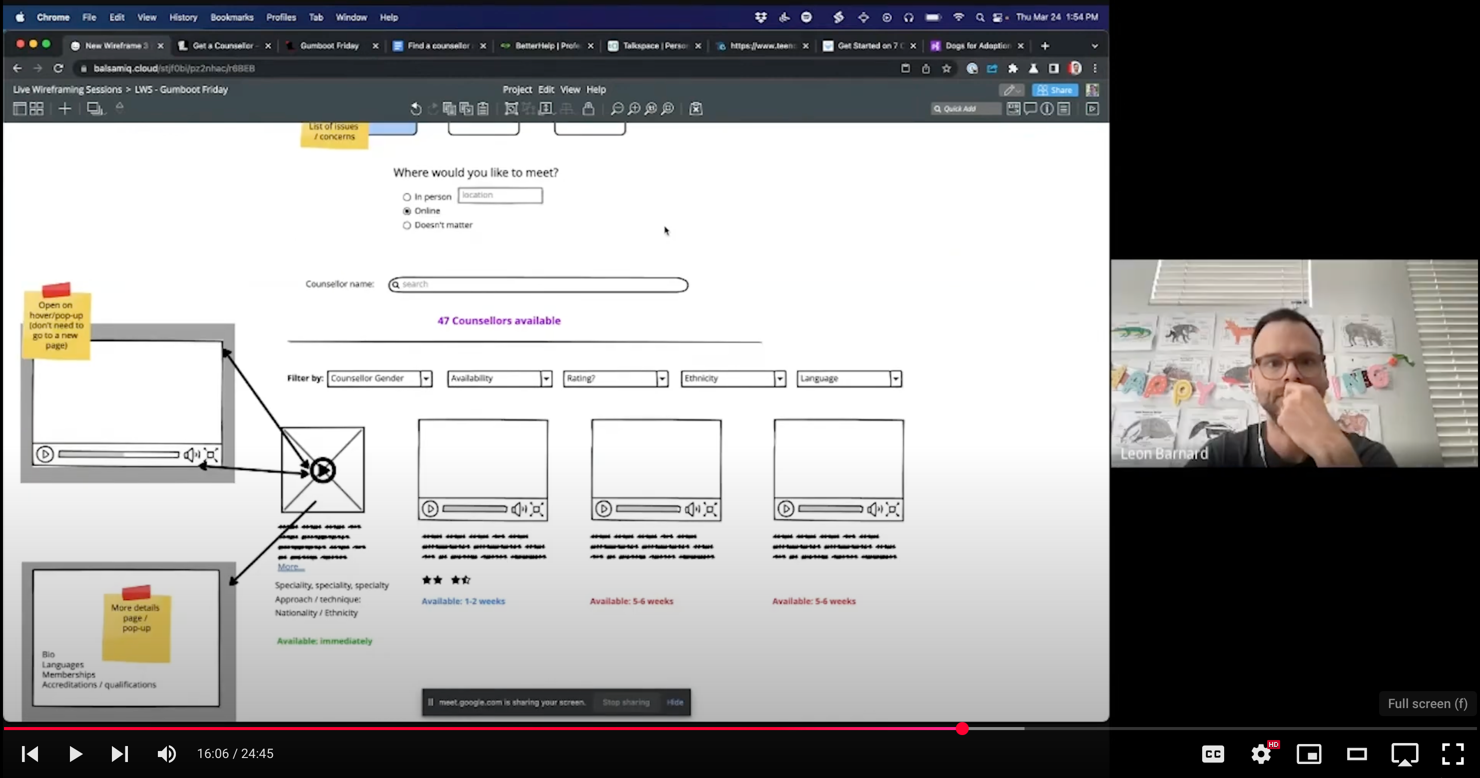 Live Wireframing video screenshot